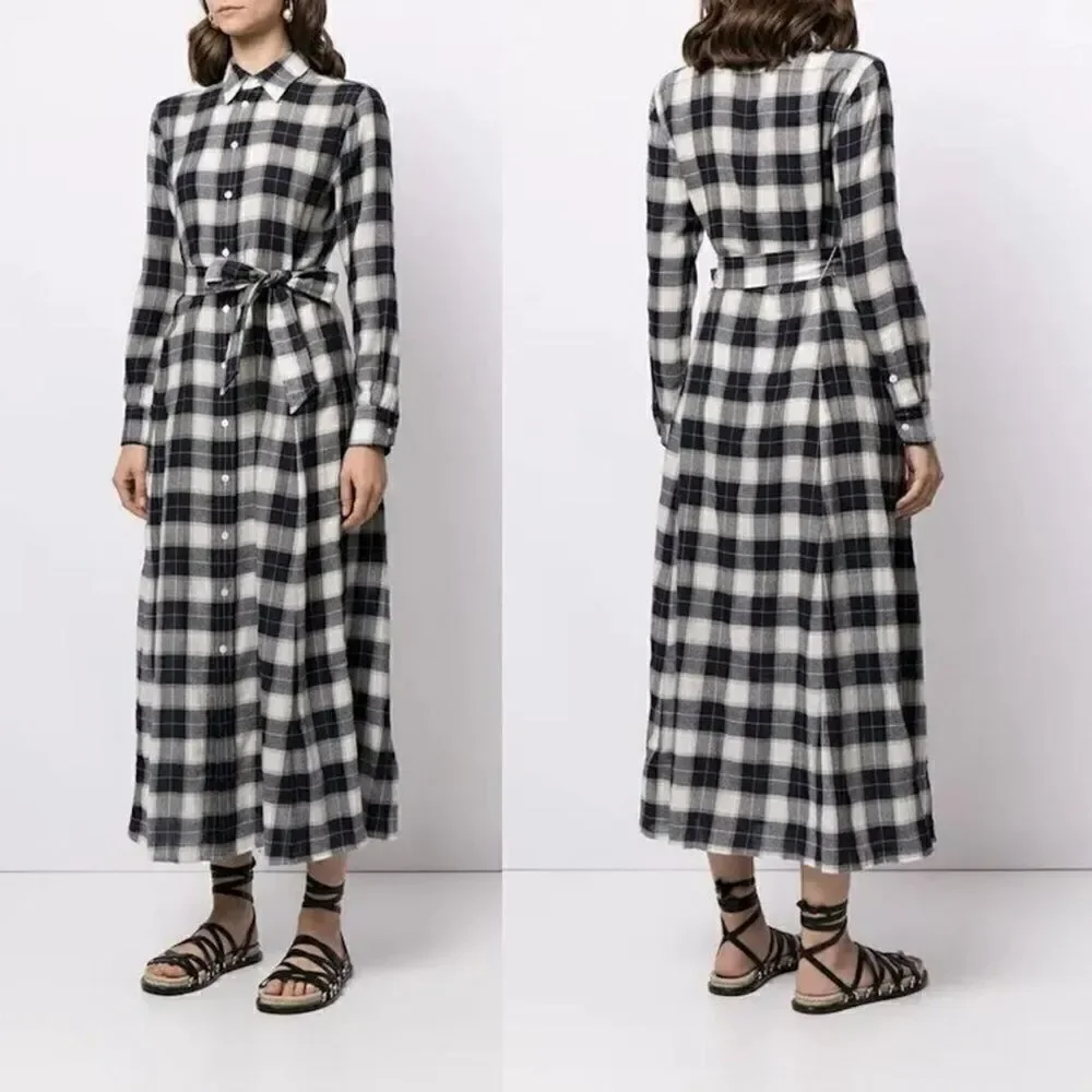 Polo Ralph Lauren Plaid Check Belted size 4